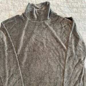 Banana Republic mock neck velour top
